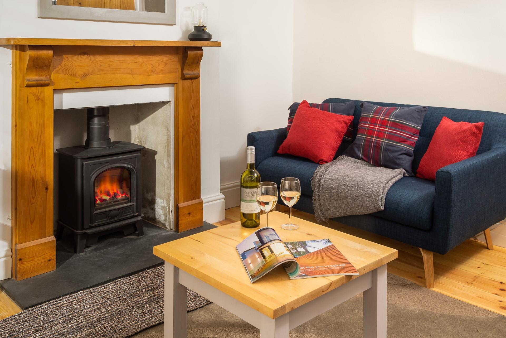 When the kids are tucked up in bed, open a bottle of wine and relax!