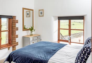 Bedroom 3 has stunning views over the surrounding fields to wake up to each morning.