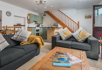 Sink into the sumptuous sofa and relax in the morning whilst deciding on the day's plans.