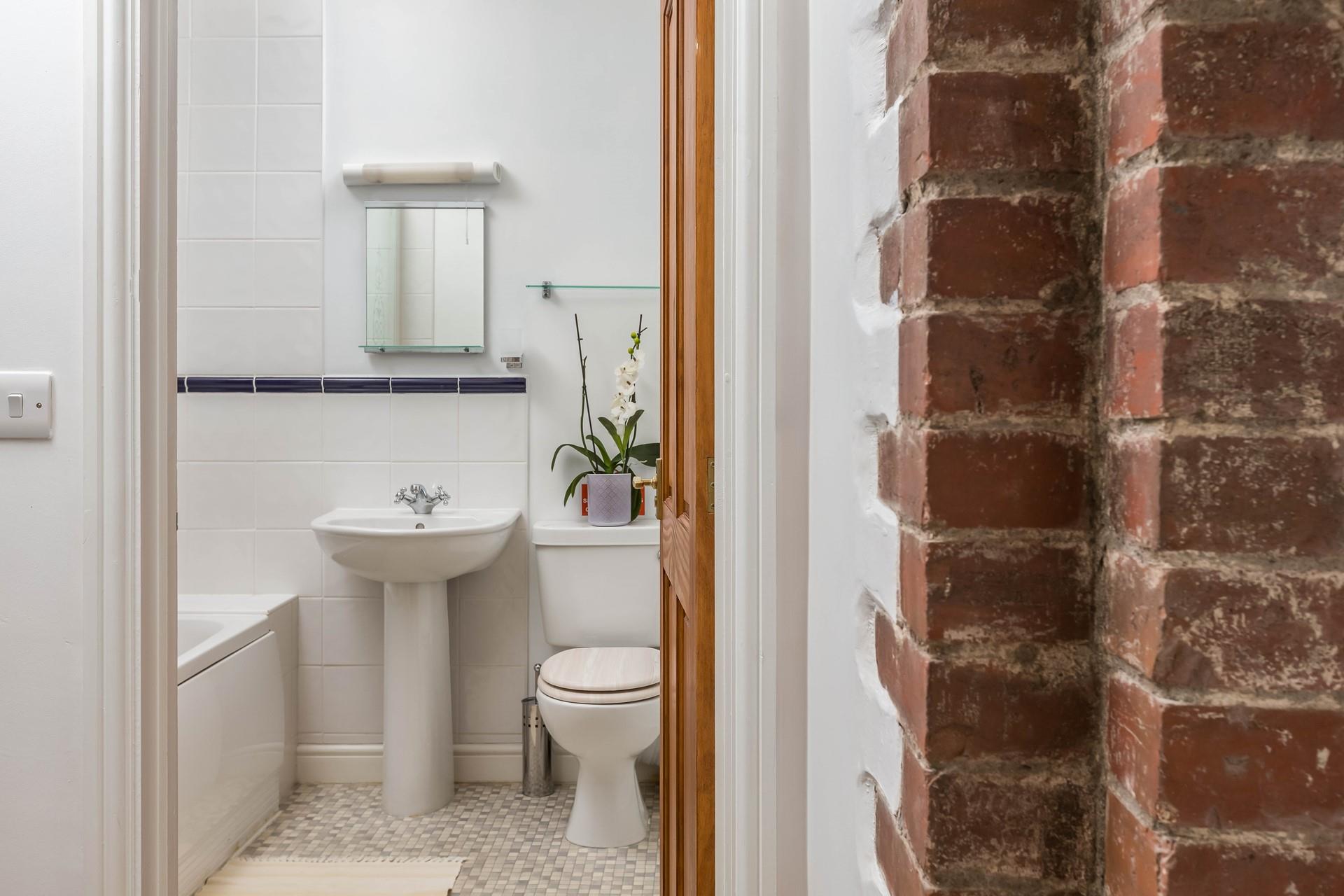 Get ready for the day in the bathroom and head out to Widemouth Bay beach.