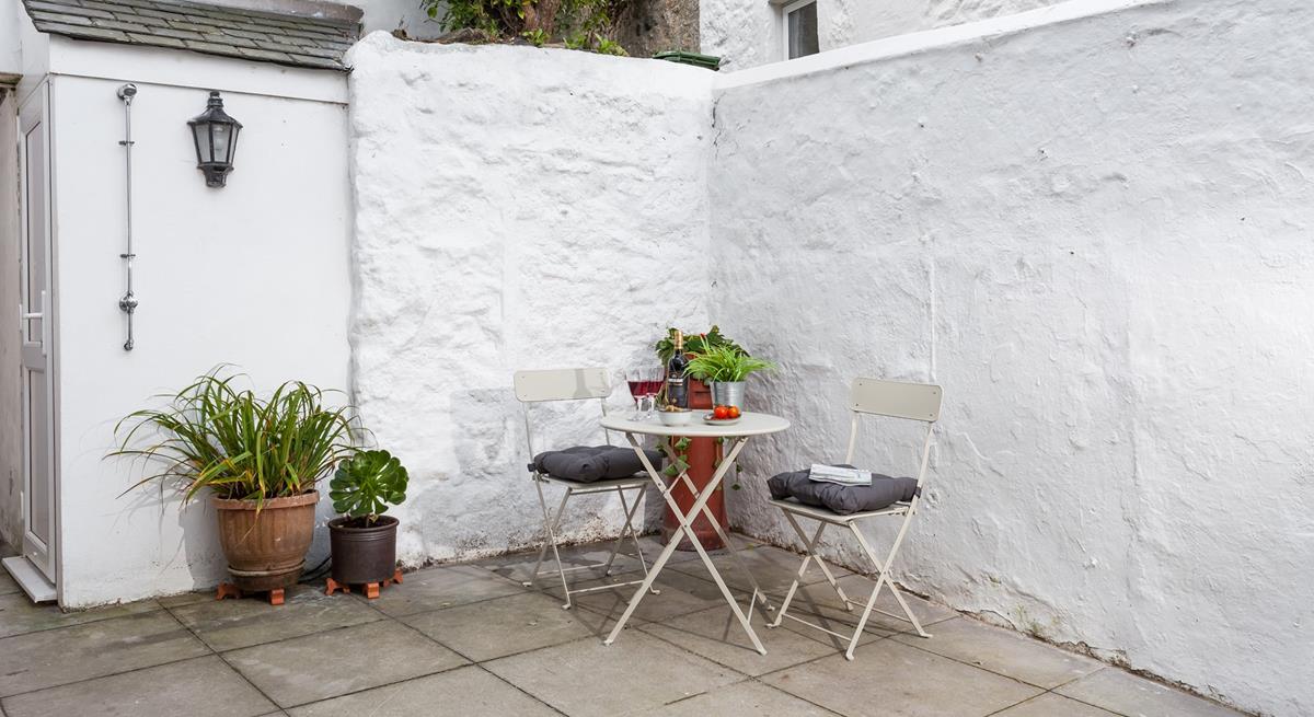 On summer days have your first coffee of the morning in the courtyard as you watch the sunrise over St Ives.