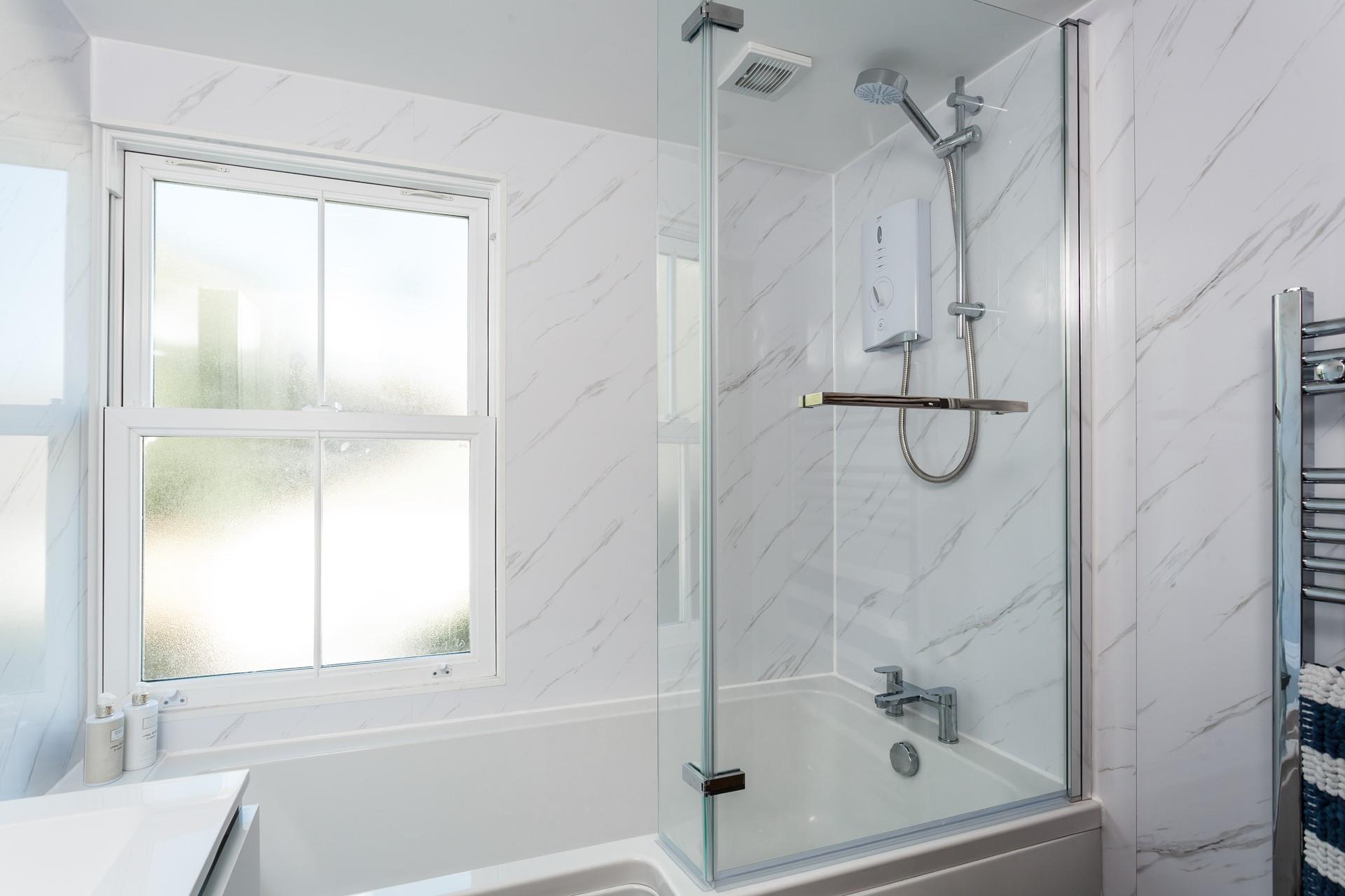 Relax and unwind by running yourself a bubble bath.