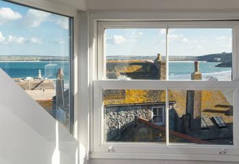 Enjoy views across St Ives Bay.