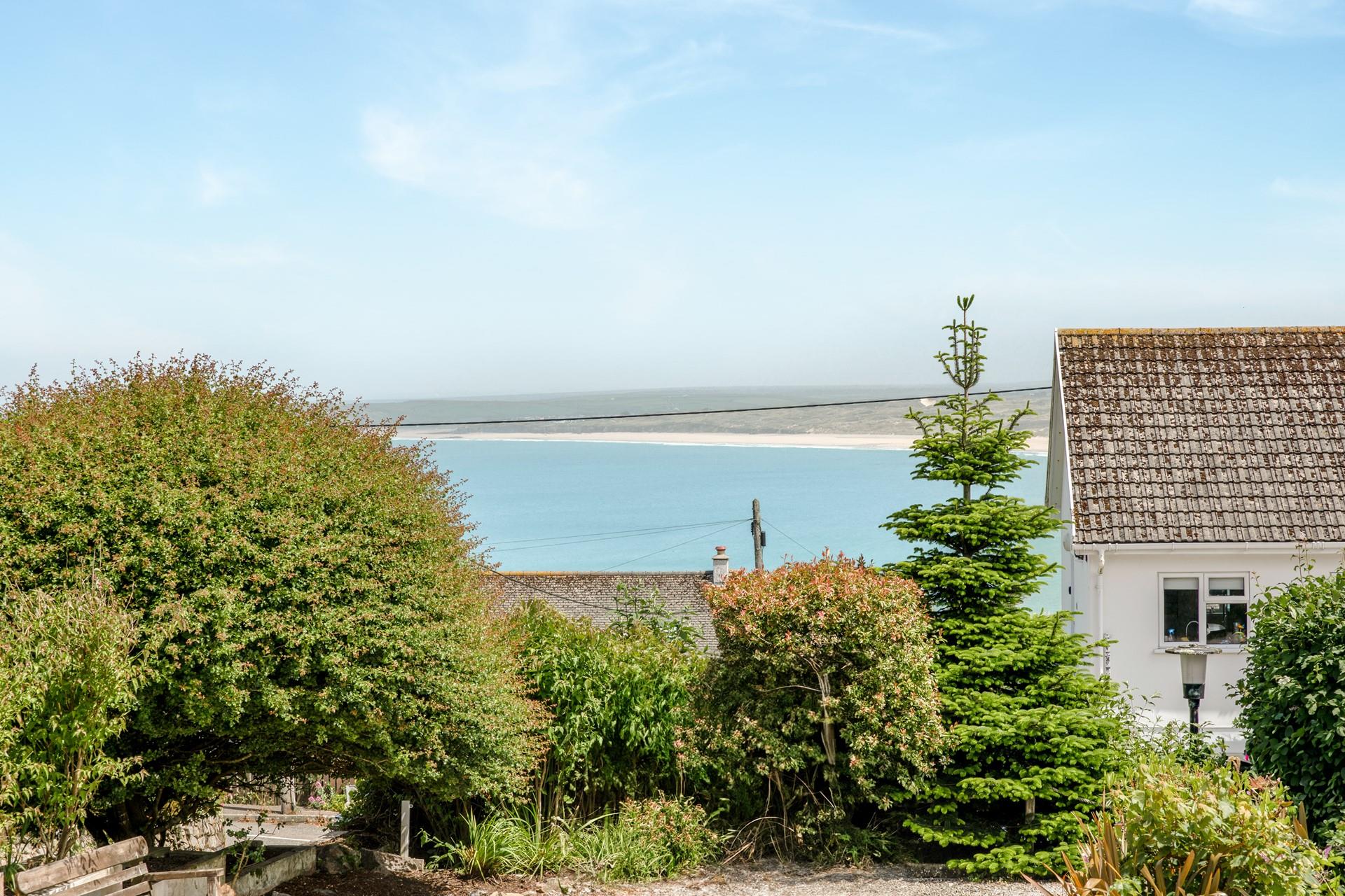 Enjoy the sea views between the trees.