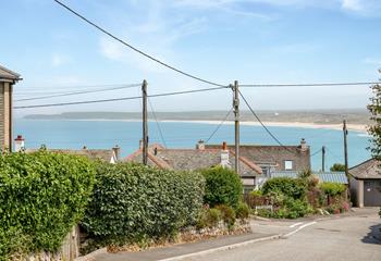 Take a stroll down to the tropical sands of Carbis Bay beach!