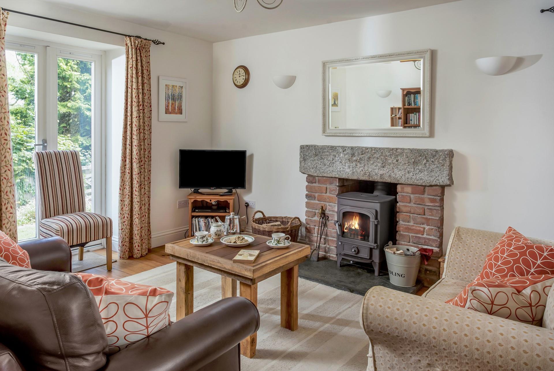 On a chilly day, light up the fire and cosy up with a good book for that well-deserved down time.