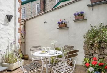 Enjoy breakfast al fresco in the garden.