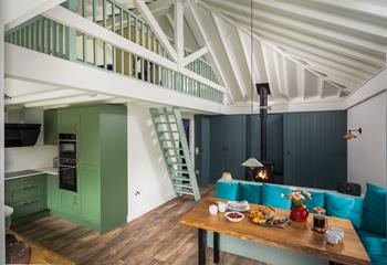 Step into Cider Barn and you'll be blown away by the sleek and stylish design of this converted barn.