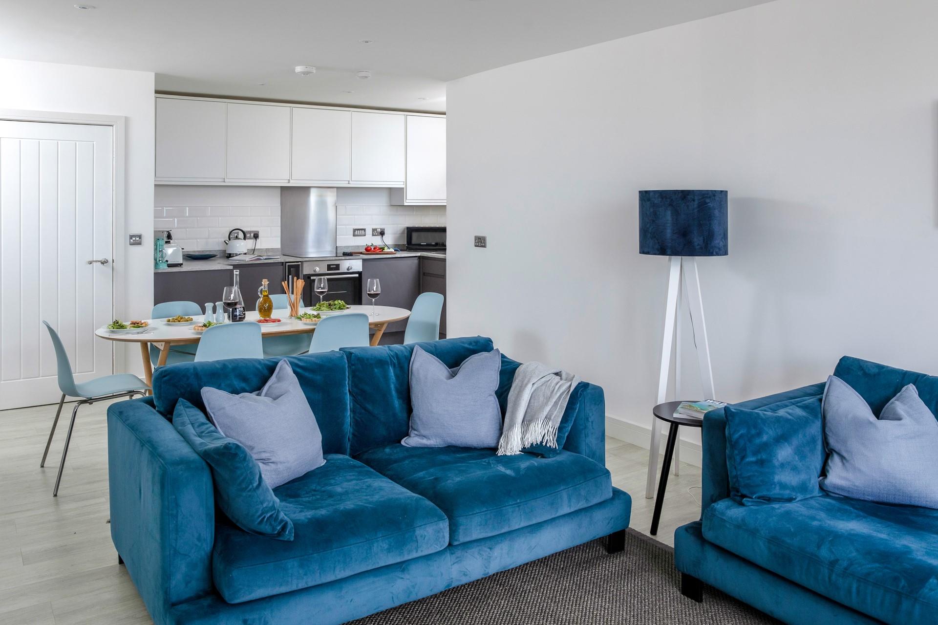 There's plenty of space for all the family to relax and dine together.