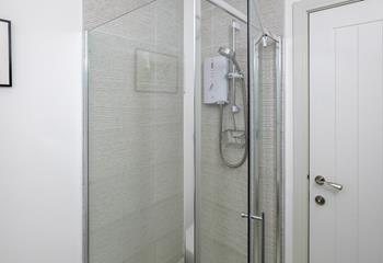 A walk in shower is perfect for rinsing after beach days and sea dips.