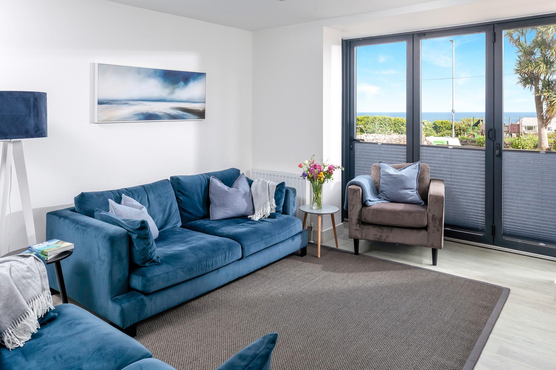 Relax in style after spending a day exploring the nearby coastline.