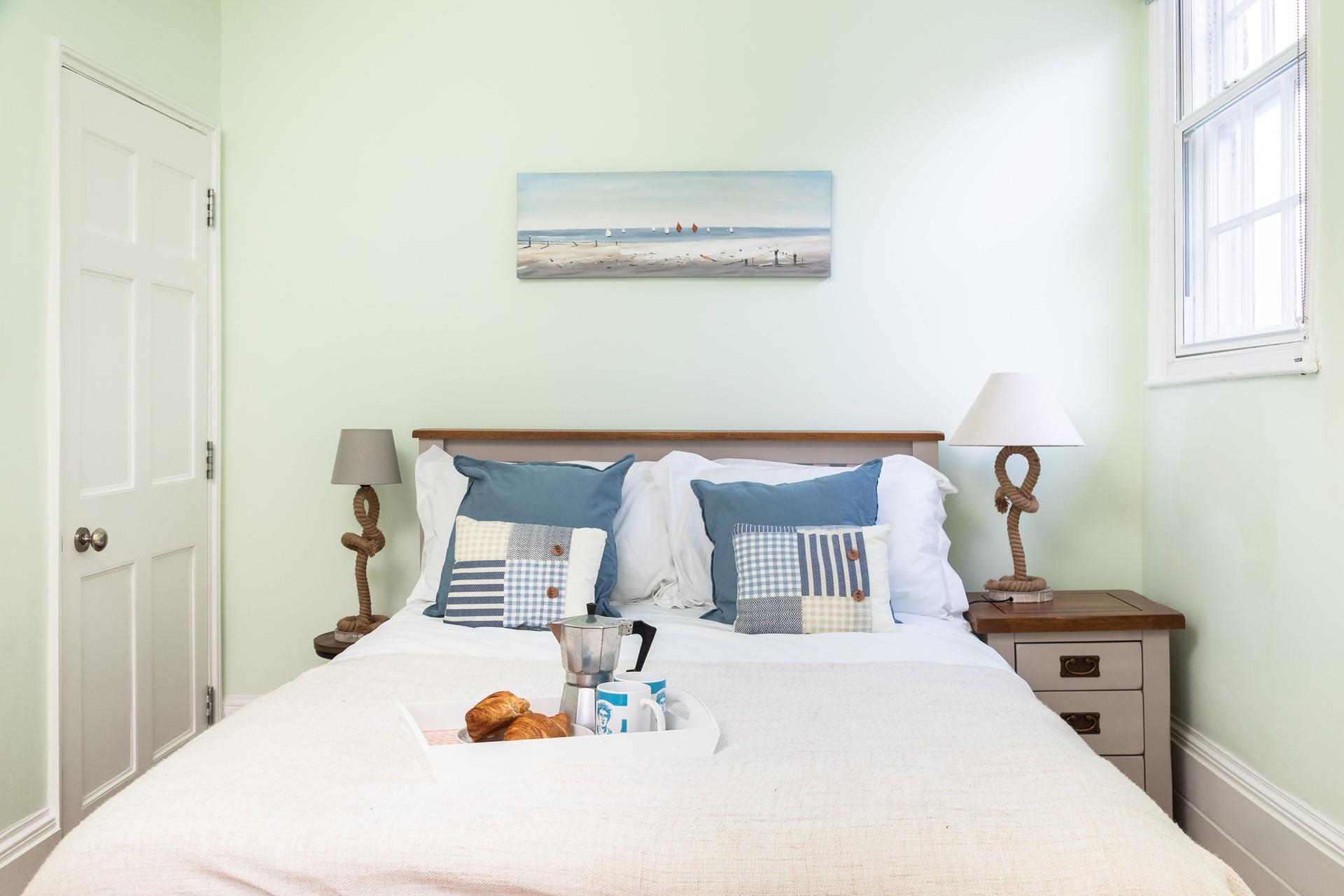 Chic bedrooms with touches of nautical decor remind you just how close to the sea you are!