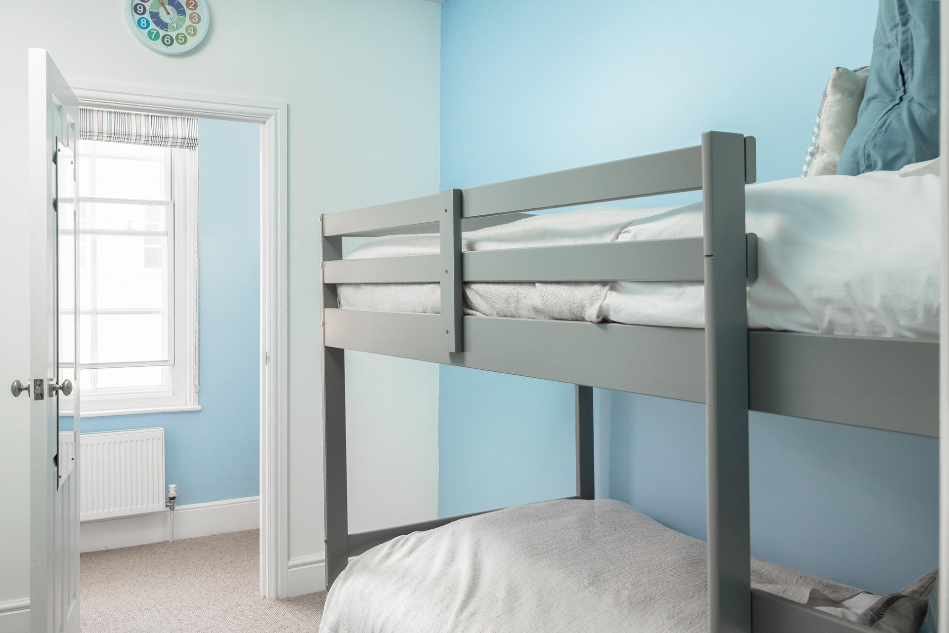 The bunk beds are sure to delight children in the group!