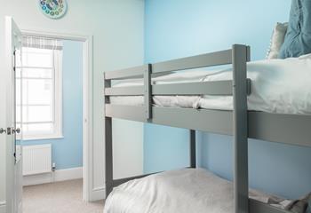 The bunk beds are sure to delight children in the group!