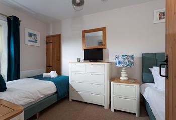 The twin room is perfect for adults, or children sharing.