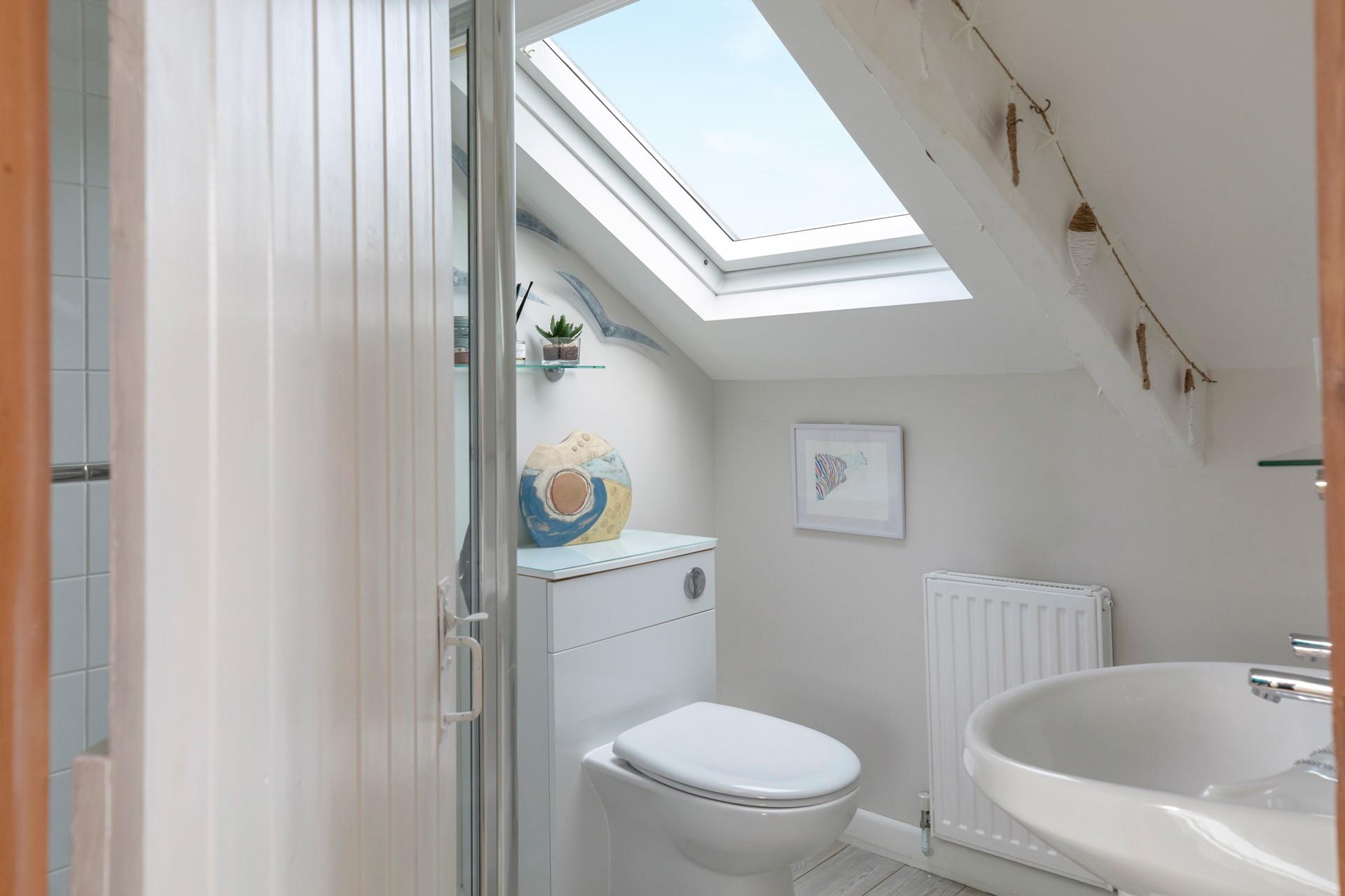 The additional shower room is ideal for freshening up after beach days.