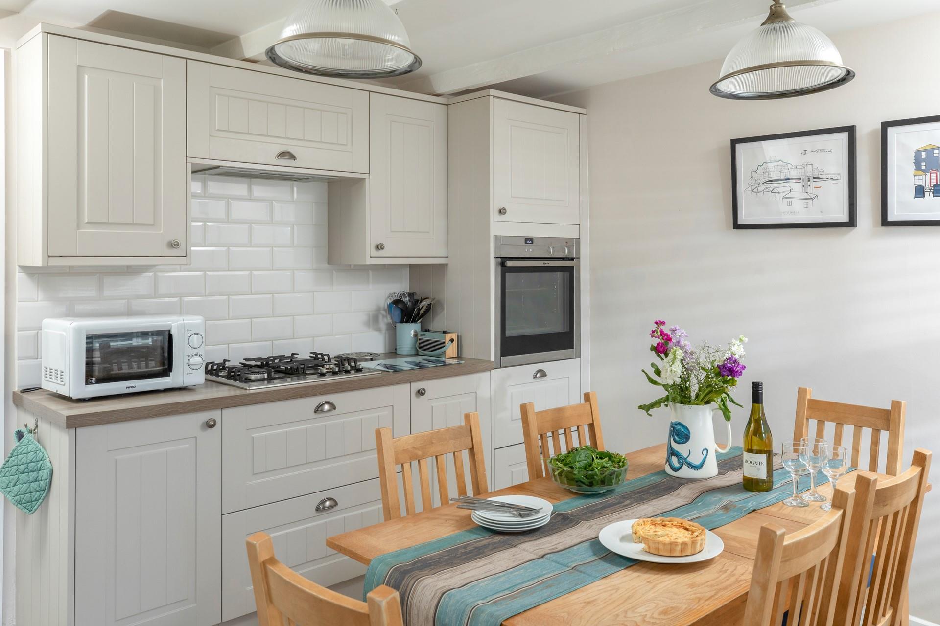  The kitchen is well-equipped with everything that's needed to rustle up a feast for the family.