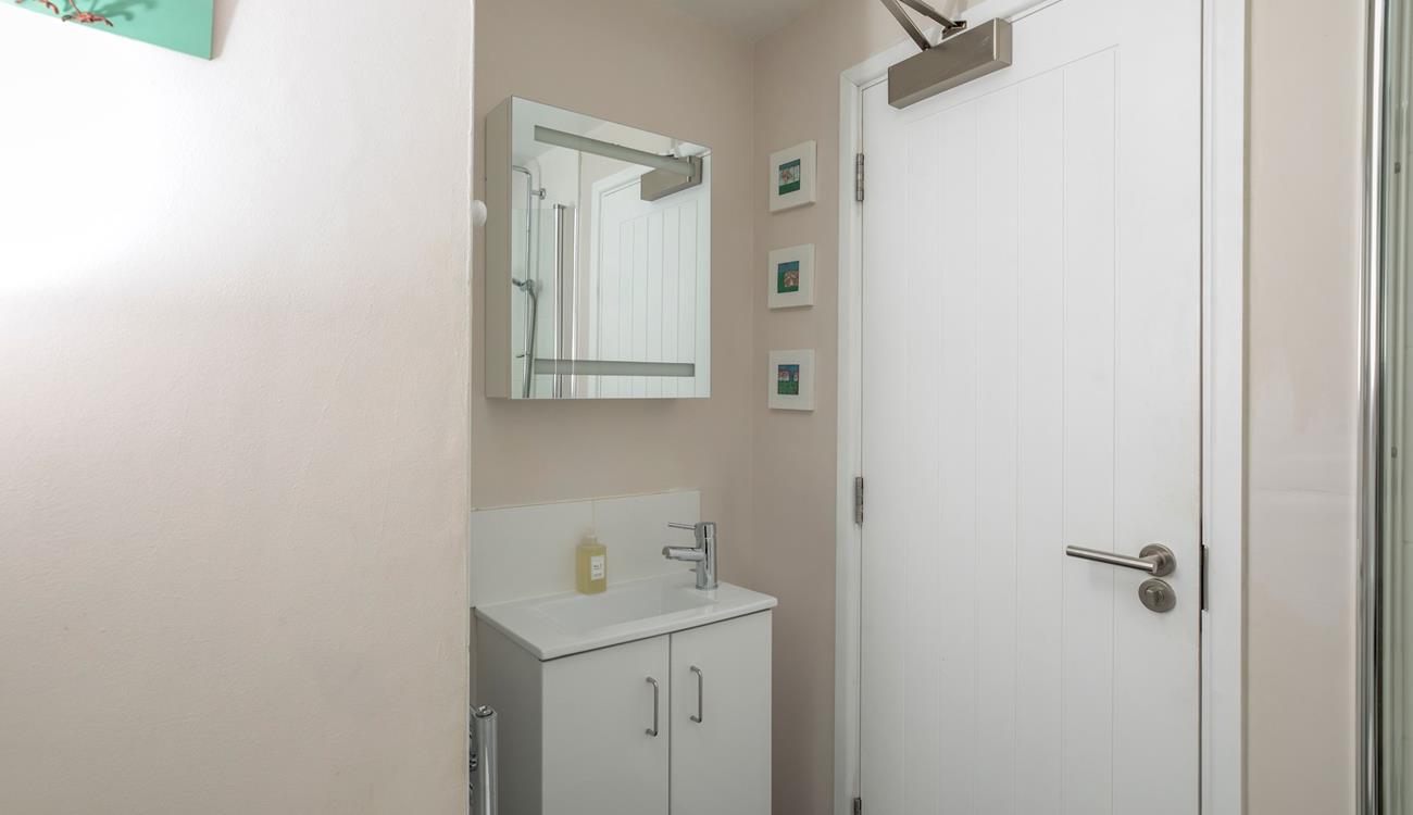The family bathroom is located on the first floor. 