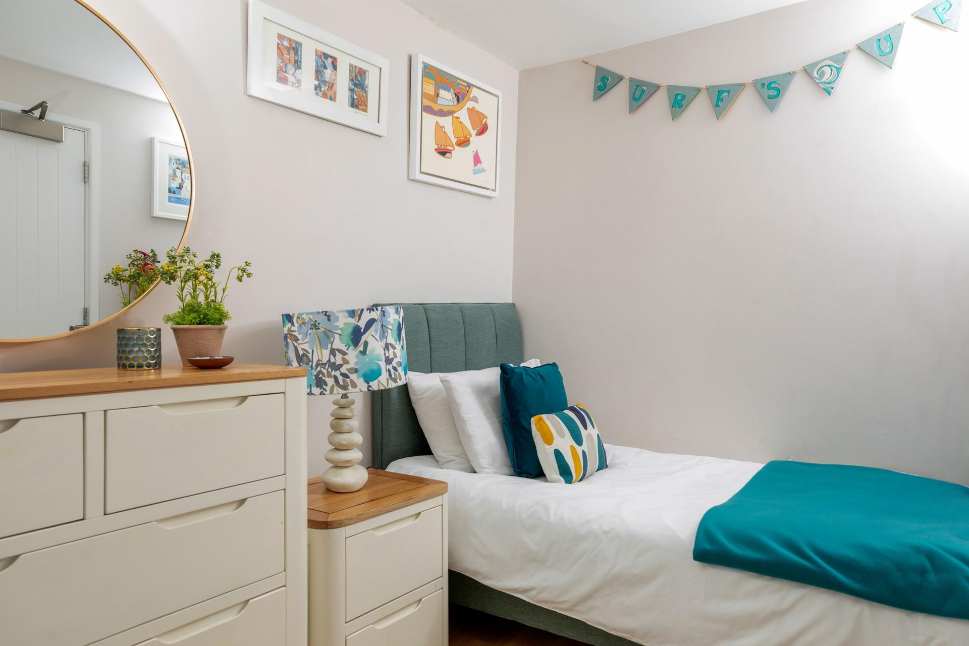 The twin room is perfect for adults, or children sharing.