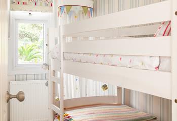 The younger members of your party will love waking up in their own room and even have a bit of space for their toys. 