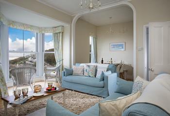 After a picturesque walk on the coast path come back to your cosy sitting room.