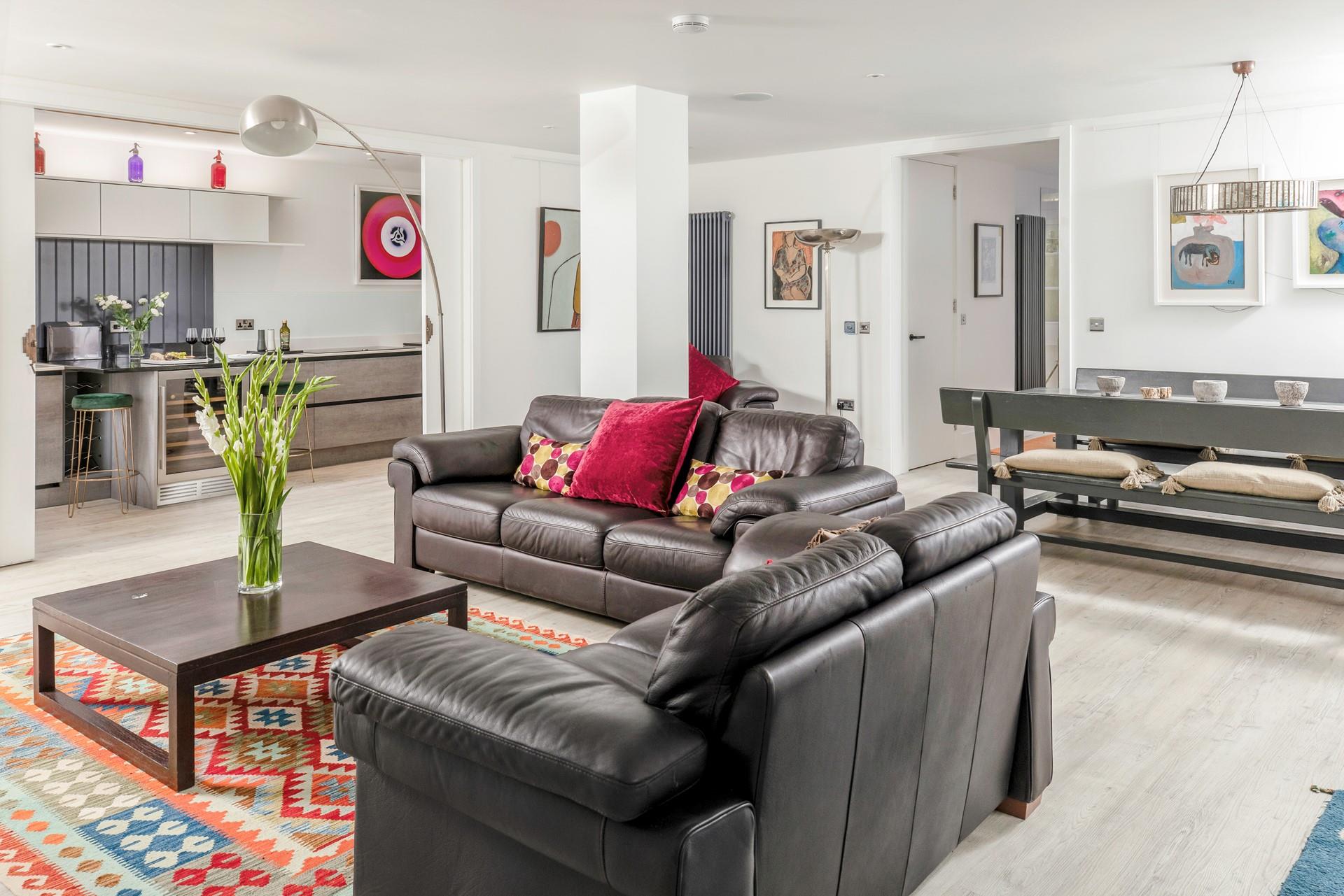 The apartment is ideal to return to after days of exploring.