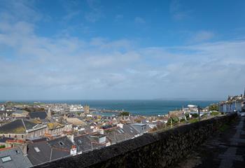 Enjoy stunning views over St Ives while you sip your morning cuppa.