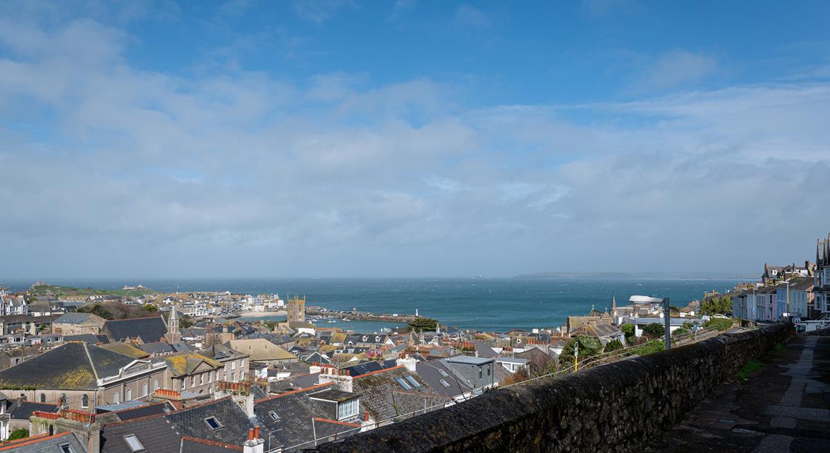 Enjoy stunning views over St Ives while you sip your morning cuppa.
