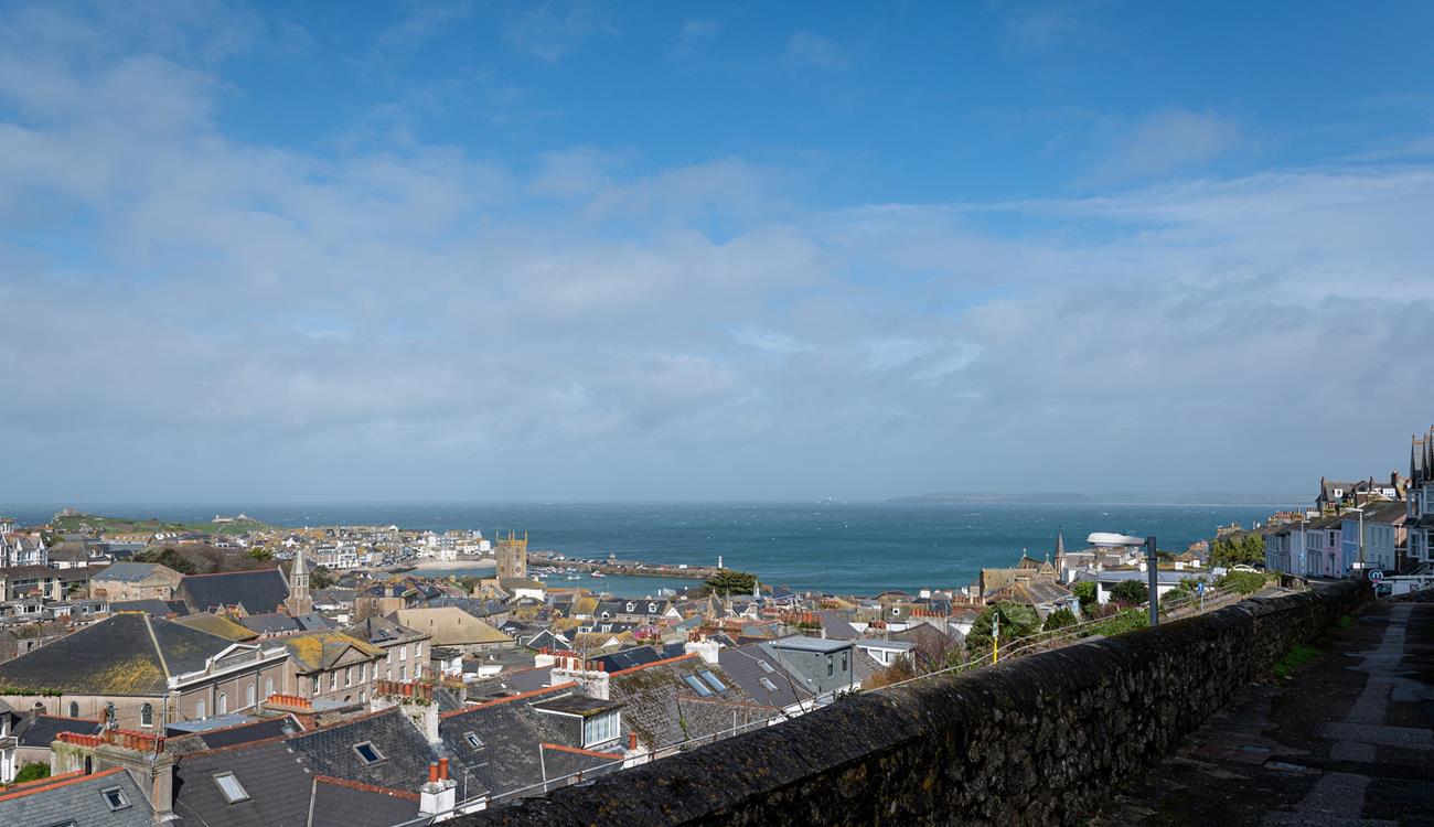 Enjoy stunning views over St Ives while you sip your morning cuppa.