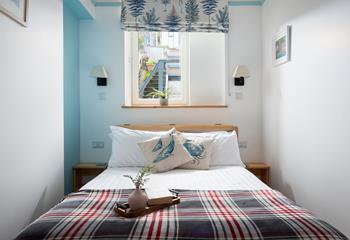 After a busy day in St Ives, sink into the sumptuous bed for a relaxing night's sleep. 