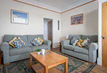 Sink into the comfortable sofa and enjoy a cold drink after exploring St Ives.