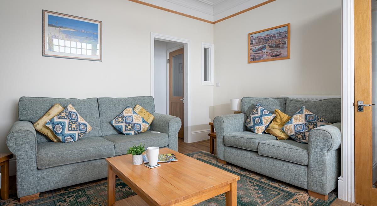 Sink into the comfortable sofa and enjoy a cold drink after exploring St Ives.