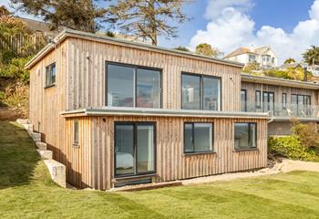 Enjoy far-reaching views across St Ives Bay from your wonderful lodge.