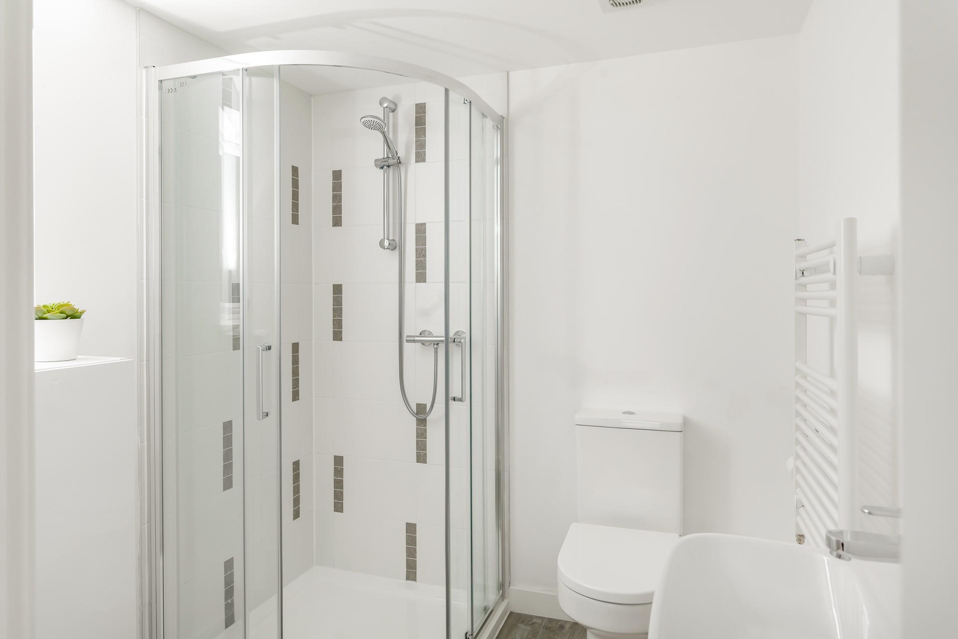 Start your day right with a hot shower.