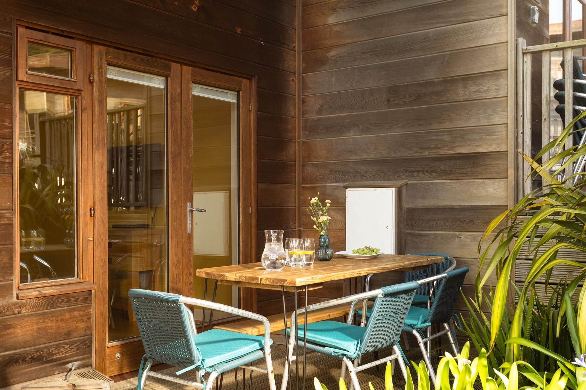 Take meals outside for some al fresco dining.