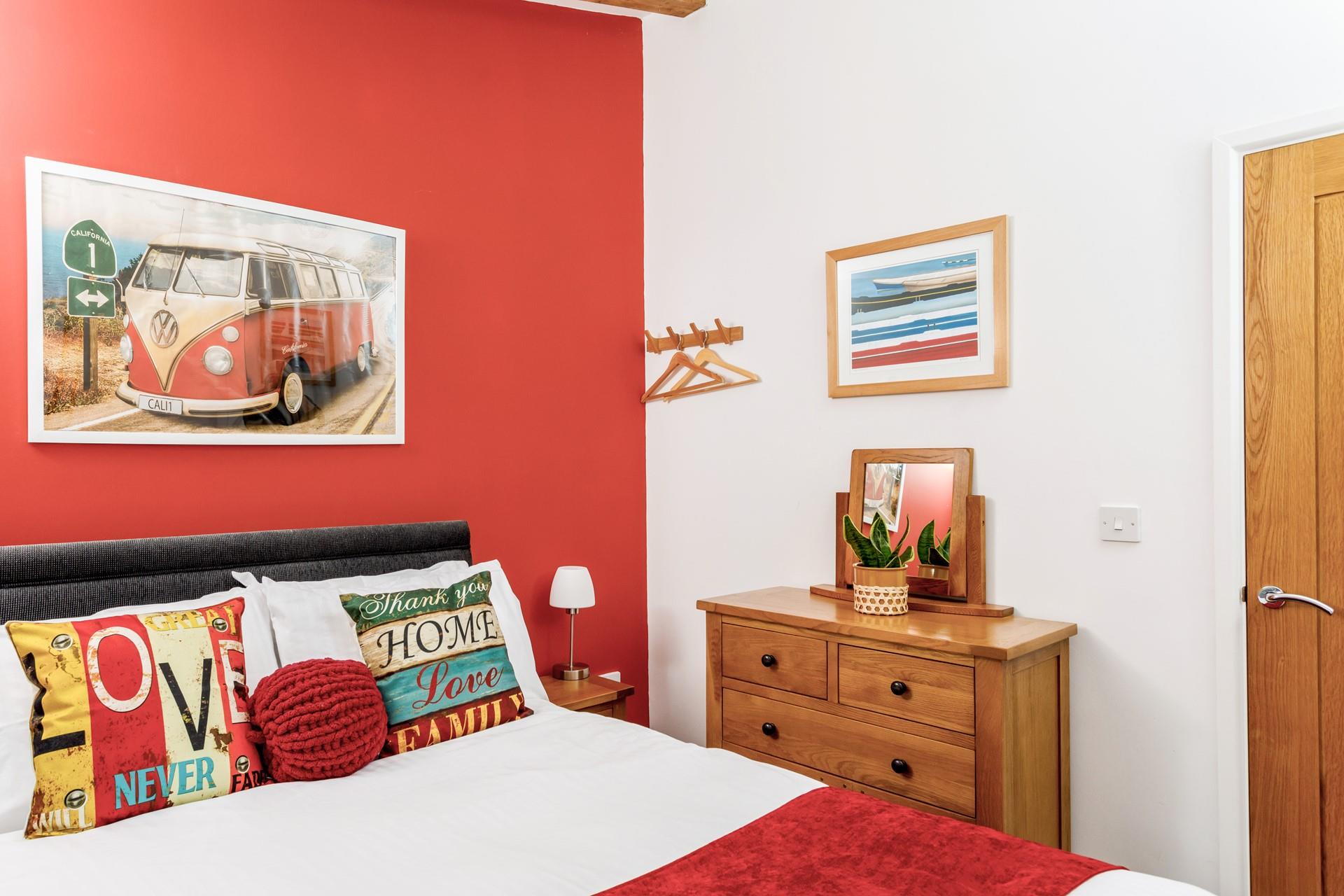 Cosy into bed in your bright bedroom and enjoy a restful night's sleep.