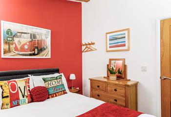 Cosy into bed in your bright bedroom and enjoy a restful night's sleep.