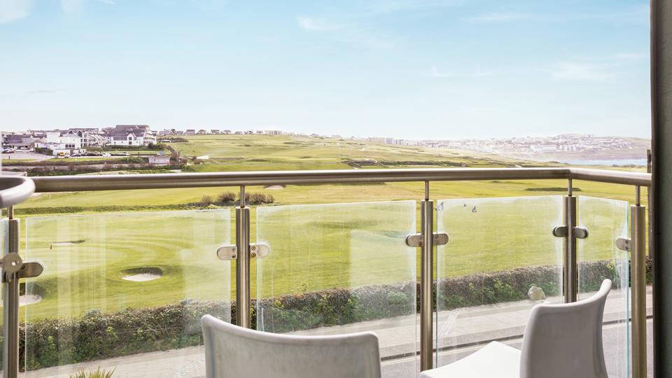 With stunning views across Newquay Golf Club and Fistral beach, sit back, relax, and watch the world go by.