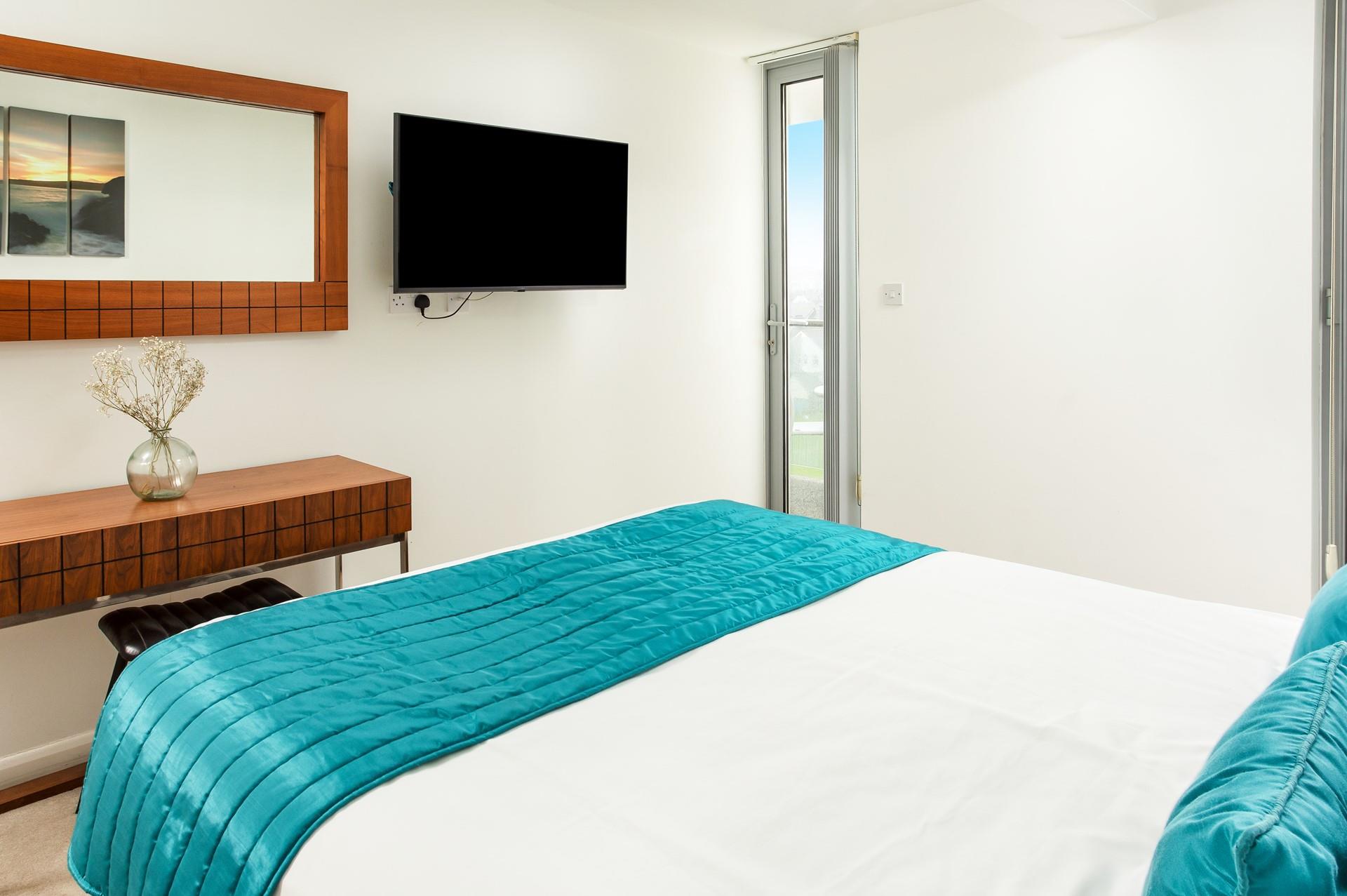 Indulge in a lie in with a freshly brewed coffee, admiring the views through the windows.