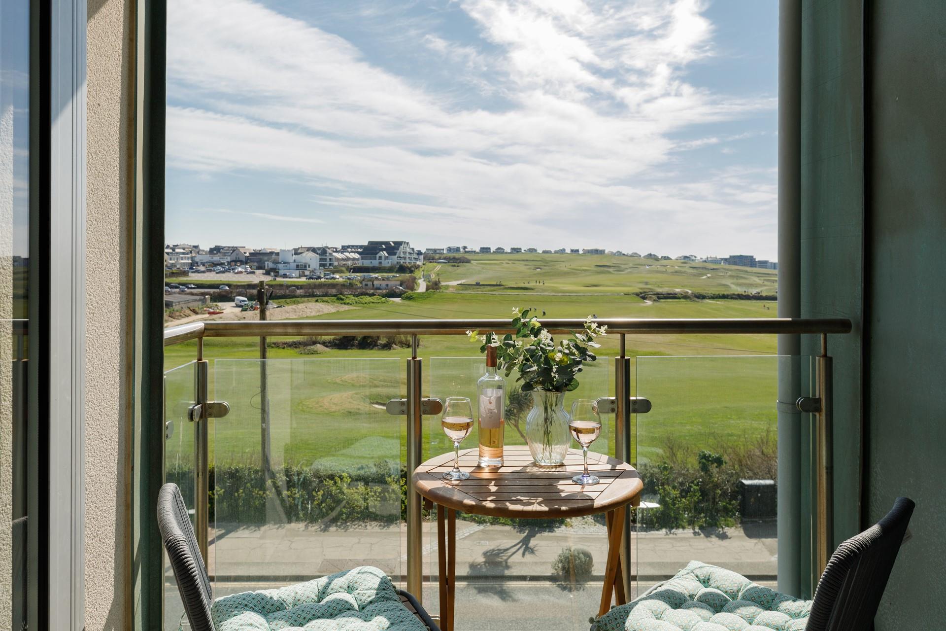 Spend balmy evenings on the balcony, the perfect spot for watching the sun go down.