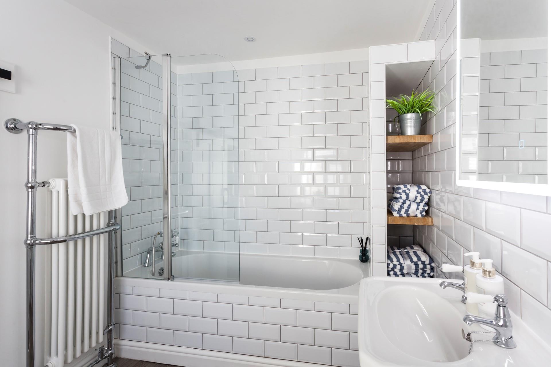 Relax and unwind with a long hot soak in the bubble bath.