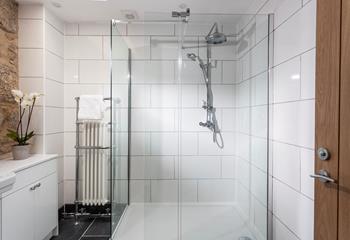 Fabulous, spacious ground floor shower room.