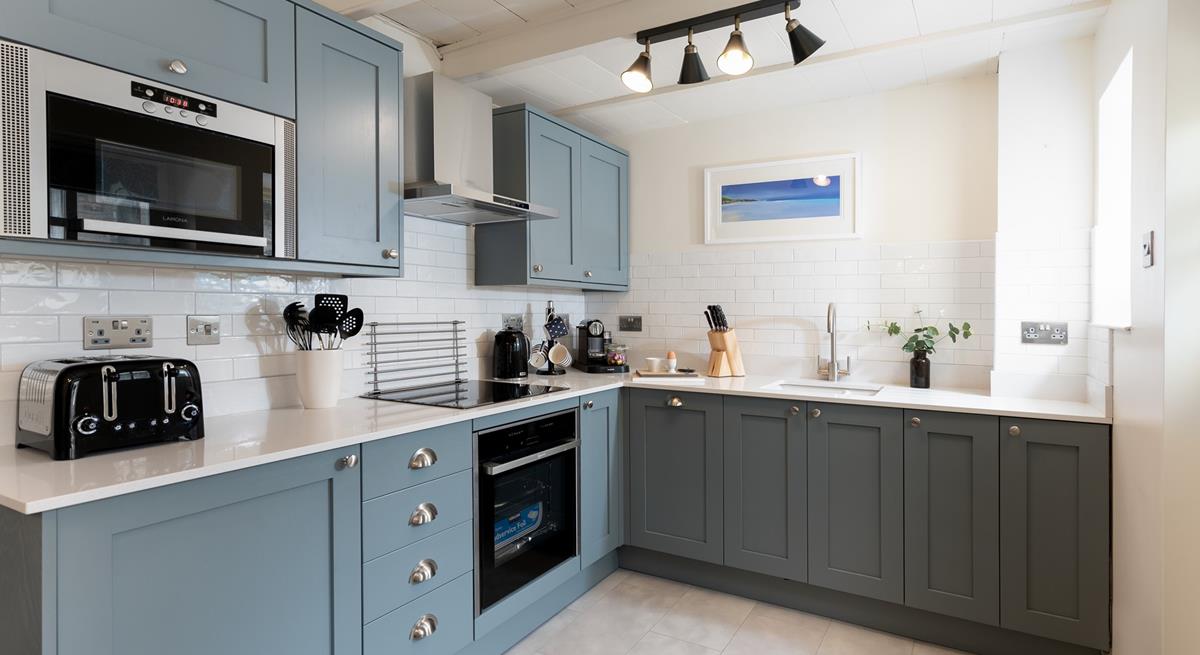 The kitchen is well-equipped with everything you need to rustle up your favourite foods on your holiday. 