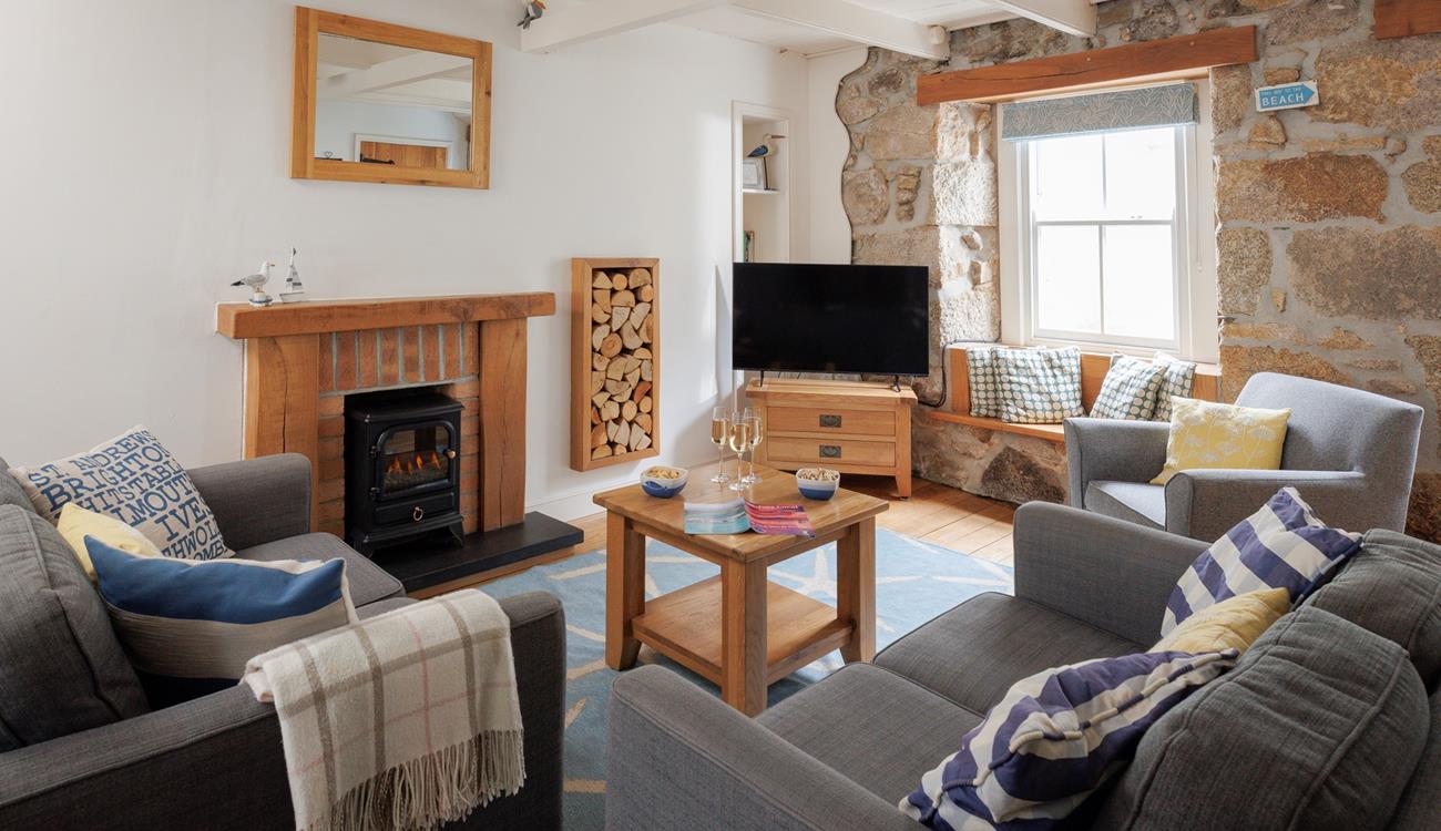 Sink into the inviting sofas after days of exploring. 