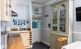 The kitchen is fully-equipped with everything you need to cook up a Cornish feast.  - Thumbnail Image