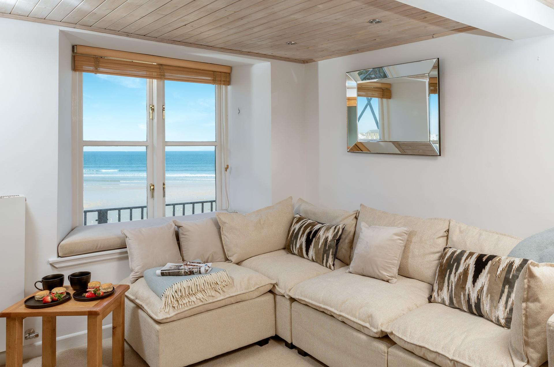 Sit back, relax and simply enjoy the view, glass of bubbles in hand. 