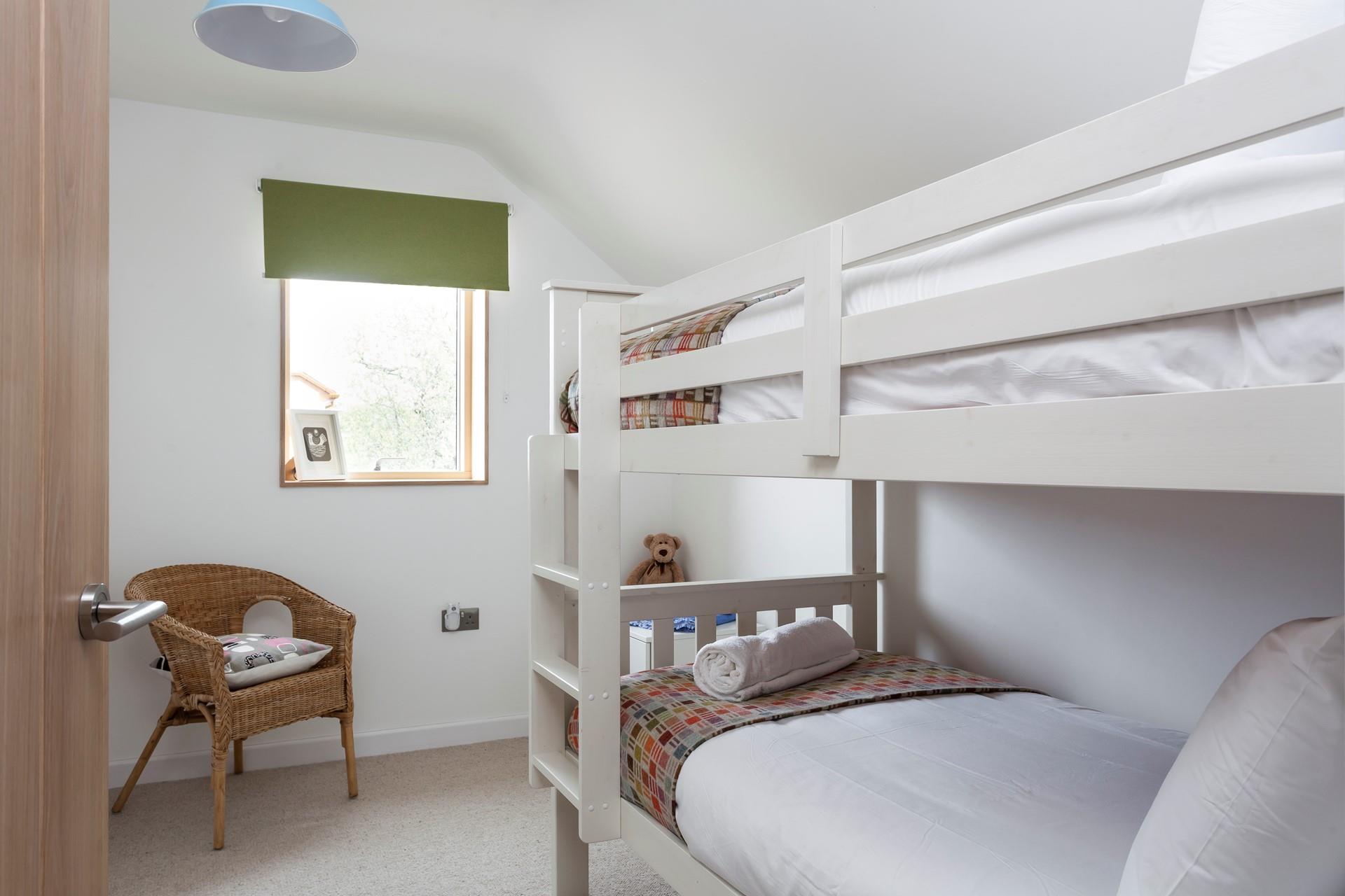 Kids will love the bunk beds in bedroom 3. 