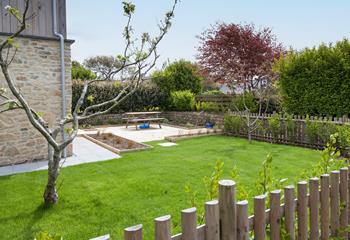 Luscious and green, the garden is a wonderful space to relax and unwind. 