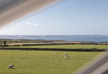 Coast and Country views while relaxing in the secluded garden.