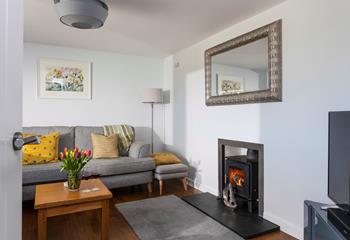 Get comfortable for an evening in front of the woodburner, glass of wine in hand.